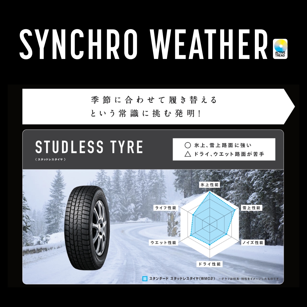 DUNLOP SYNCHRO WEATHER 245/40R20 99W XL 245/40-20 ダンロップ